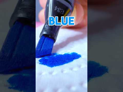 Learn Colors Water Art Hack For Kids #katebrush #learncolors #shorts