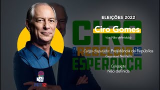 "A rebeldia da esperança", jingle de Ciro Gomes na pré-campanha das eleições 2022