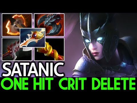 SATANIC [Phantom Assassin] WTF Crit Damage! One Hit Delete Dota 2