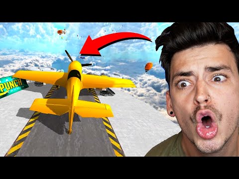 I FLEW AN AIRPLANE OFF A GIANT RAMP! (Bike Jump)