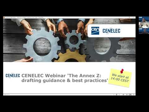 CENELEC webinar: 'The Annex Z: drafting guidance and best practices'