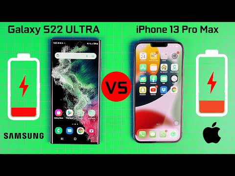 Samsung Galaxy S22 Ultra vs iPhone 13 Pro Max- Battery life Test