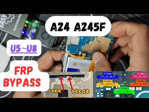 Samsung a24 a245f u5~u8 frp bypass / jtag plus