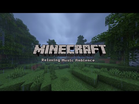 Relaxing Minecraft music in the forest With Soft Rain Ambience