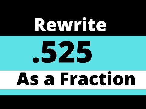 .525 as a fraction