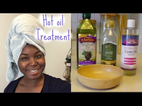 Hot oil Treatment| Relaxed Hair