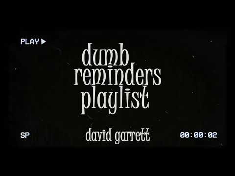 dumb reminders playlist - david garrett