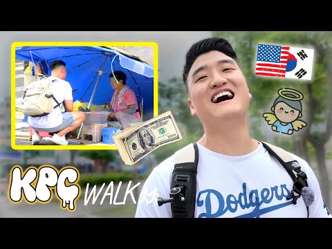 Helping Grandmas that earn $5 a day in Korea | KPC WALK | Aiden Kim