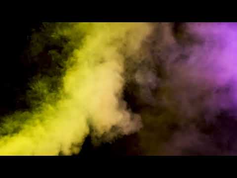 Beautiful Colorful Abstract Smoke Clouds Over a Black Background Video