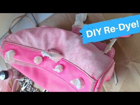 DIY DYE! Re-Dye of a Neon Pink Rebecca Minkoff Mini MAC bag