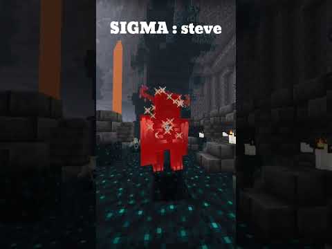 minecraft : Sigma Steve #sigmarule #minecraft #shorts