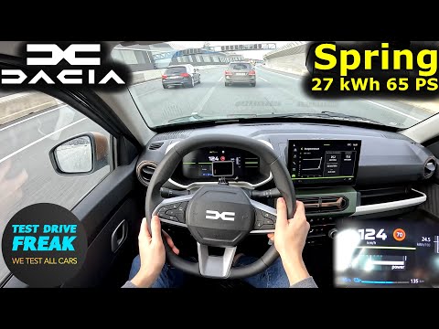 2025 Dacia Spring Extreme Electric 65 PS 🚀 TOPSPEED POV Drive + Electric Consumption Test