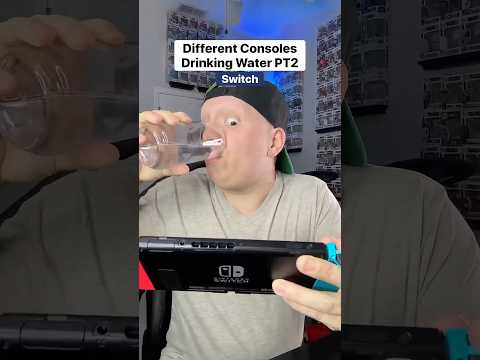 Consoles drink water PT2 #funny #comedy #gamer #humor #skit #relatable