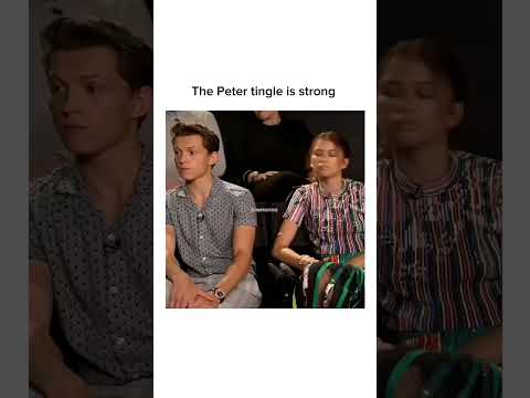 The Peter tingle is strong 🥹 #spiderman #tomholland #zendaya #viral #ytshorts