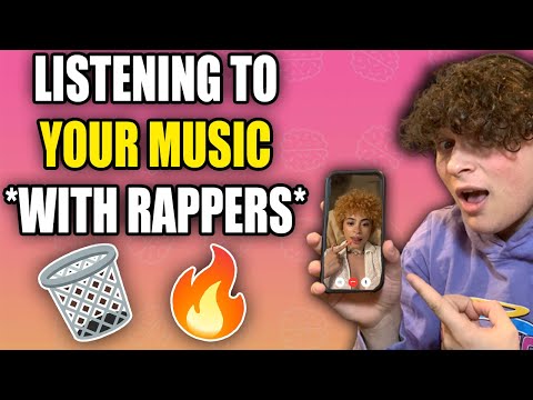 Listening to YOUR MUSIC *With my Rapper Friends*