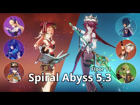 C6 Yanfei Overload & C6 Rosaria Melt - Spiral Abyss 5.3 Floor 11 (9 Stars) | Genshin Impact