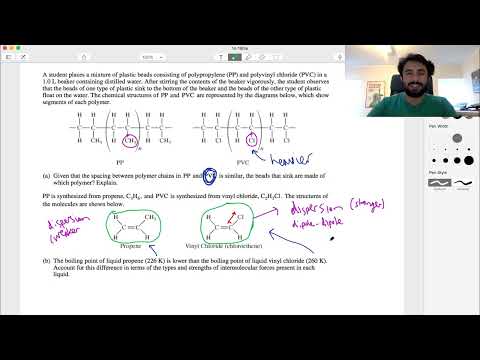 AP Chemistry Long Answer Question 13 (Polymers)