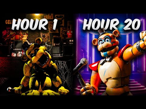 Beating EVERY FNAF GAME In 24 Hours...