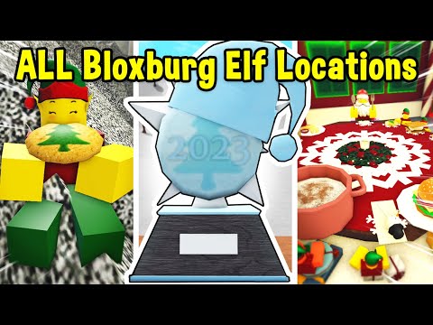 ALL 2023 Bloxburg Elf LOCATIONS & TROPHY!