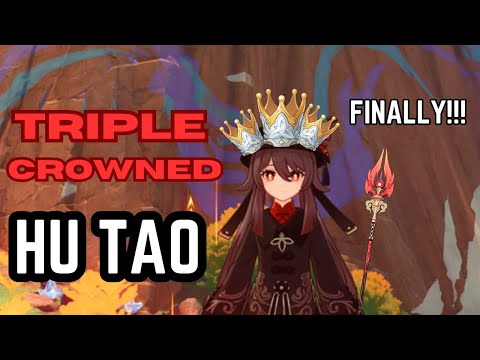 I Finally TRIPLE CROWNED My Hu Tao!!! (Genshin Impact)