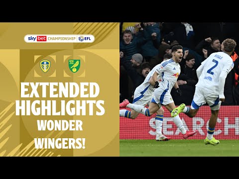 WONDER WINGERS! | Leeds United v Norwich City extended highlights