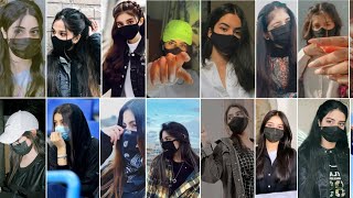 Mask selfie pose 😍 attitude girl dp picture 🦋 stylish dpz 💞 @Stylewithkomal3