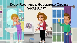 Daily Routines and Household Chores Vocabulary