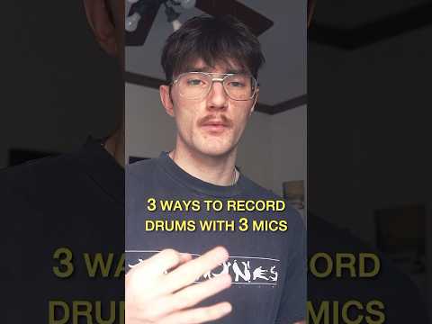 3 ways to record drums with 3 mics… #drums #drummer #drumrecording #musicproduction #bedroomproducer