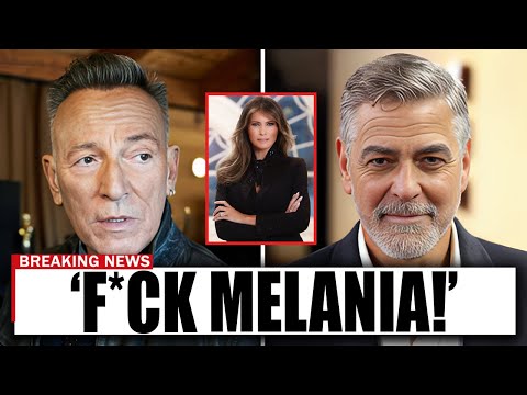 Melania Goes NUTS After Bruce Spingsteen & George Clooney EXPOSES Trump LIVE On Air!