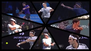 【repeat slow tennis】Roger Federer  forehand  ① ロジャーフェデラー　フォアハンドストローク