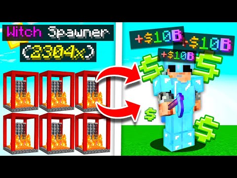 This SPAWNER will make you a BILLIONARE in Minecraft SKYBLOCK | Minecraft SKYBLOCK SERVER #4