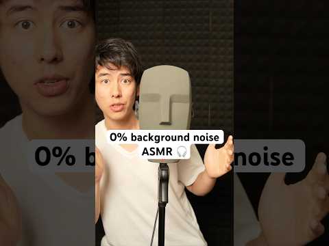 0% background noise!? 😳  #asmr