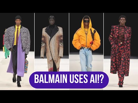 Balmain using AI generated fabrics for Mens Fall Winter 24 Collection1? || Ep. 209 Clip