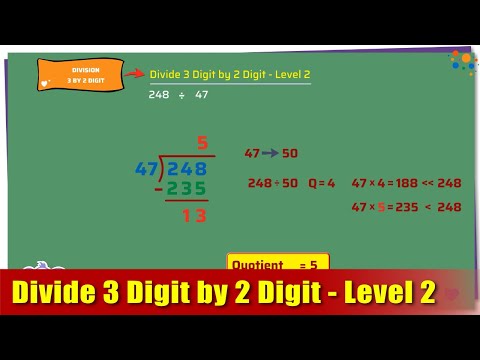 G5 - Module 6- Exercise 2- Divide 3 Digit by 2 Digit - Level 2 | Appu Series | Grade 5 Math Learning