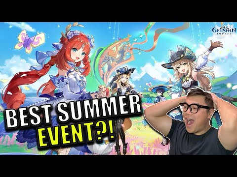 Summer Skins! NATLAN Teaser! 4.8 LIVESTREAM REACTION | Genshin Impact