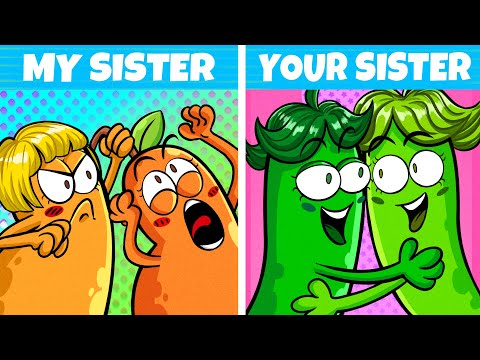 My Sister vs Your Sister | Funny Sibling Pranks | Pear Couple Global