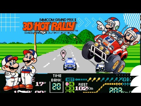 NES Game: Famicom Grand Prix II - 3D Hot Rally [Japan][Fan Translation] (1988 Nintendo)