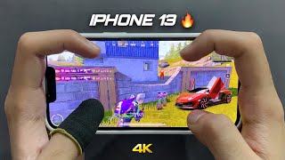 iPhone 13 HANDCAM 2025 🔥/ PUBG GAMING Test in New Update 😍/ HDR+Extreme Graphics!