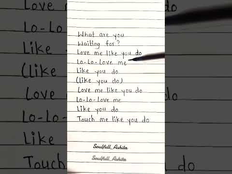 Love me like you do  #songlyrics #lyrics #short #music