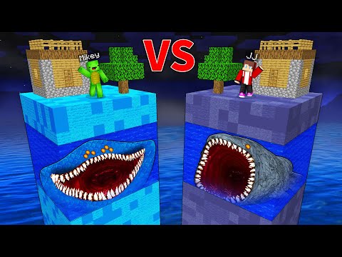 JJ's BLOOP Chunk vs Mikey's EL GRAN MAJA Chunk Survive Battle in Minecraft - Maizen