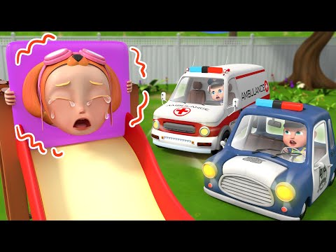 Super Rescue Team is Here to Help | Car Race Song + Police Song | Rosoo Nursery Rhymes & Kids Songs