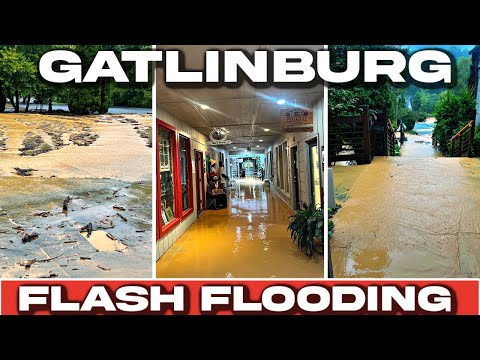 GATLINBURG SHOPS INUNDATED BY FLASH FLOODS |Arts And Crafts Community Shops Face Losses, Closures|