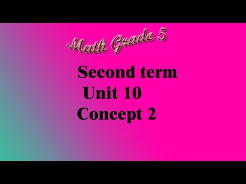 Math Grade 5 Second Term | Unit 10 Concept 2 |Coordinate Plane