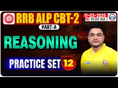 Railway ALP Reasoning Class 2024 | RRB ALP CBT 2 Reasoning Practice Set #12 | ALP Reasoning MCQs