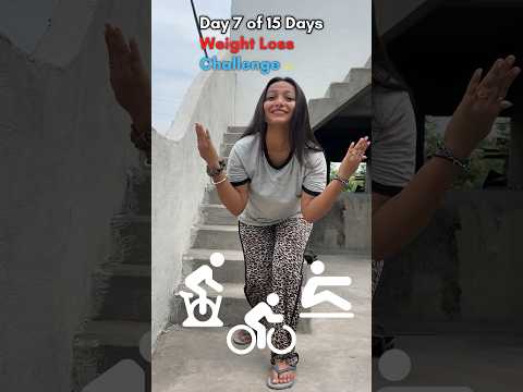 Day 7 of 15 Days Weight Loss Challenge 🏋️‍♀️ #Shorts #weightloss #viral