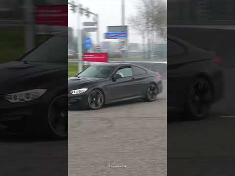 Crazy BMW M4 vs BMW M2 entering the carmeet!