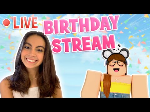 🔴BIRTHDAY STREAM Roblox!🥳 (FACE CAM)