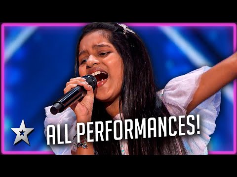 ALL PERFORMANCES from Kid Superstar Pranysqa Mishra on America's Got Talent 2024!