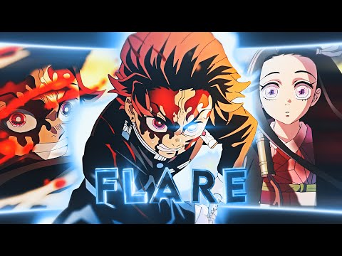 「Flare 💙」Tanjiro vs Hantengu - Demon Slayer last ep「AMV/EDIT」4K