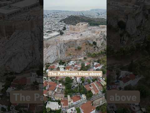 Views of the acropolis from above #parthenon #athens